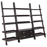 Colella  Ladder Desk and Bookcase Set Cappuccino