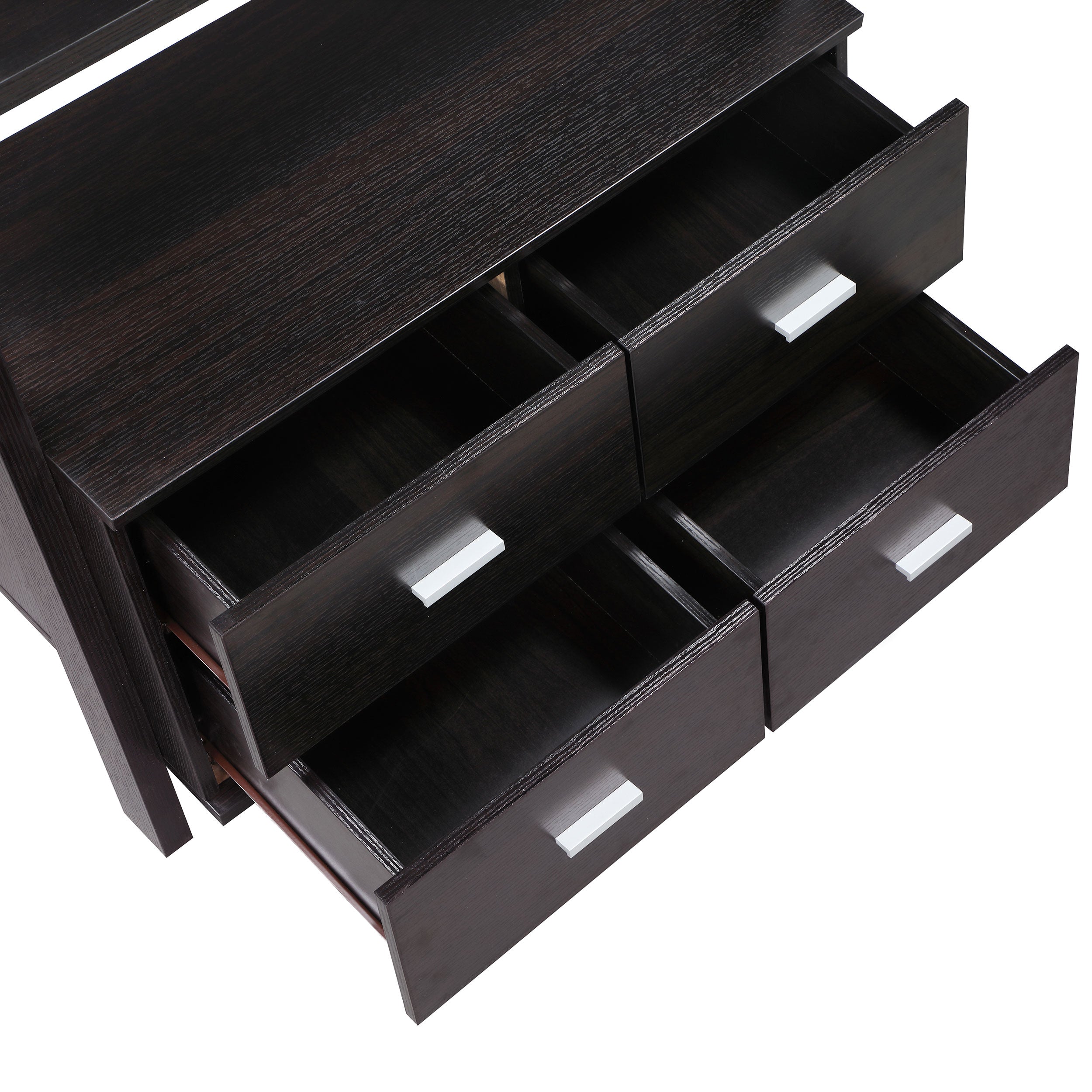 Colella  Ladder Desk and Bookcase Set Cappuccino