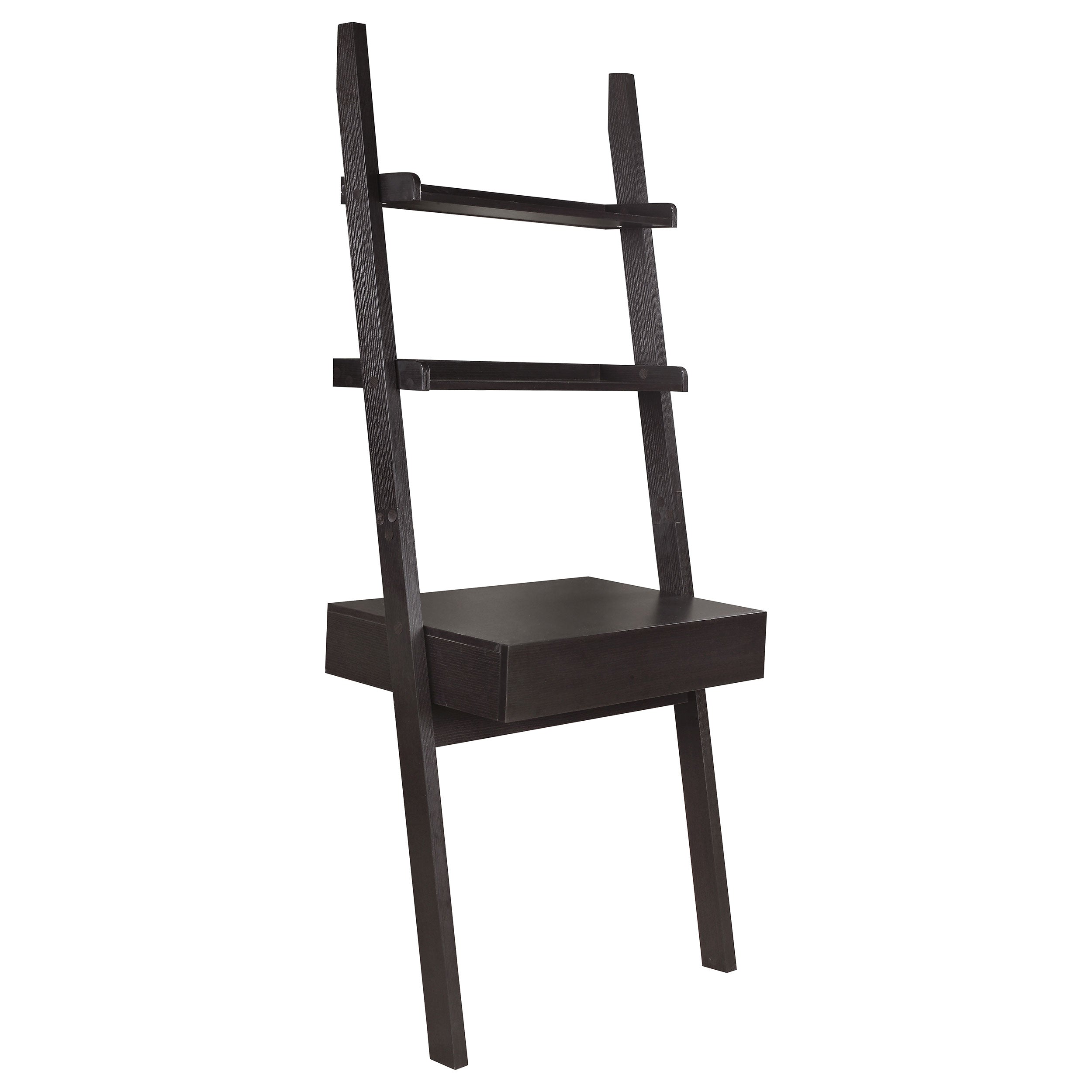 Colella  Ladder Desk and Bookcase Set Cappuccino