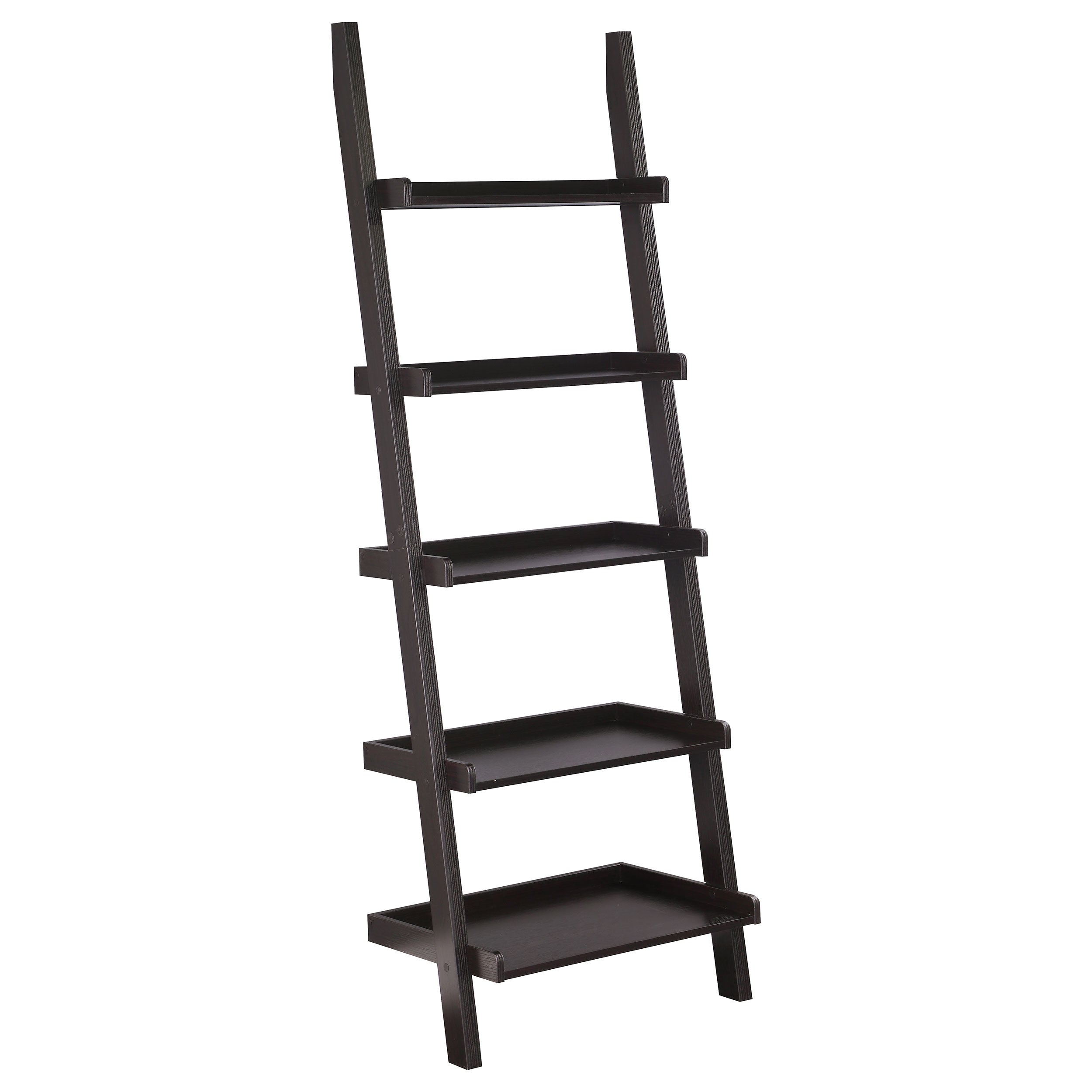 Colella  Ladder Desk and Bookcase Set Cappuccino