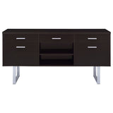 Lawtey 5-drawer Home Office Storage Credenza Cappuccino