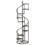Roseglen 69-inch 8-shelf Staircase Bookshelf Rustic Brown