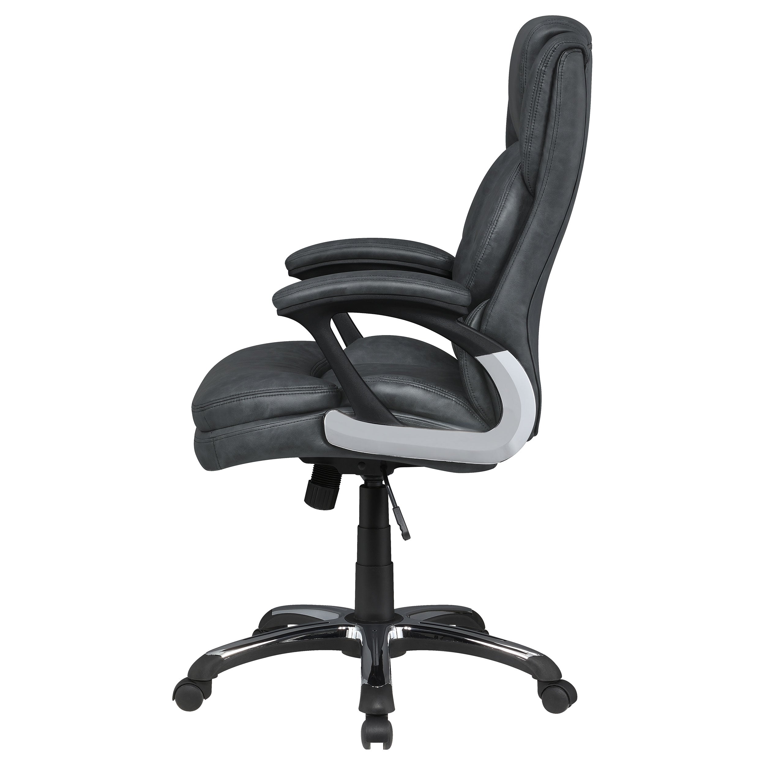 Nerris Upholstered Adjustable Home Office Desk Chair Brown