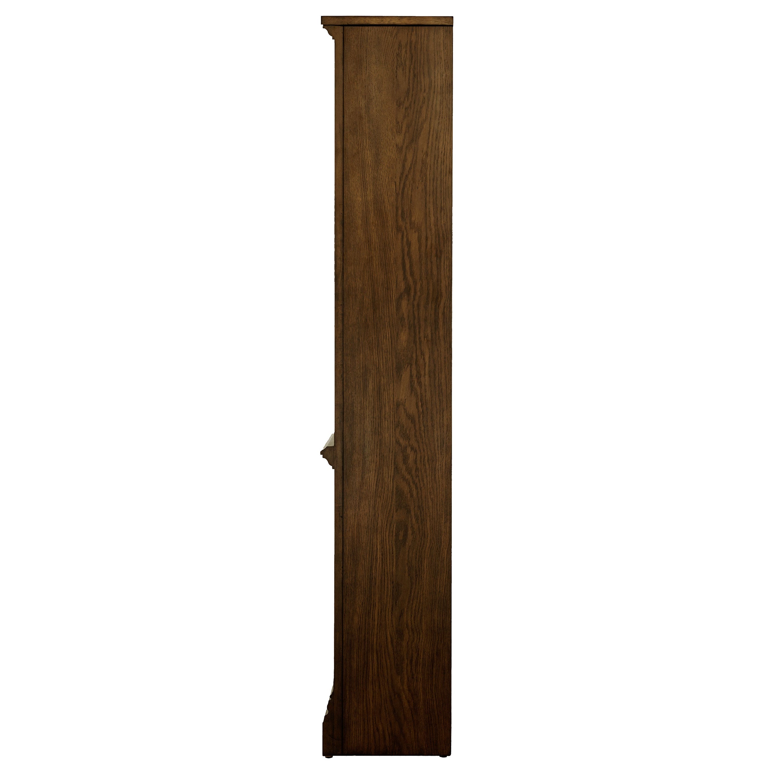 Hartshill 78-inch 3-shelf Cabinet Bookcase Burnished Oak