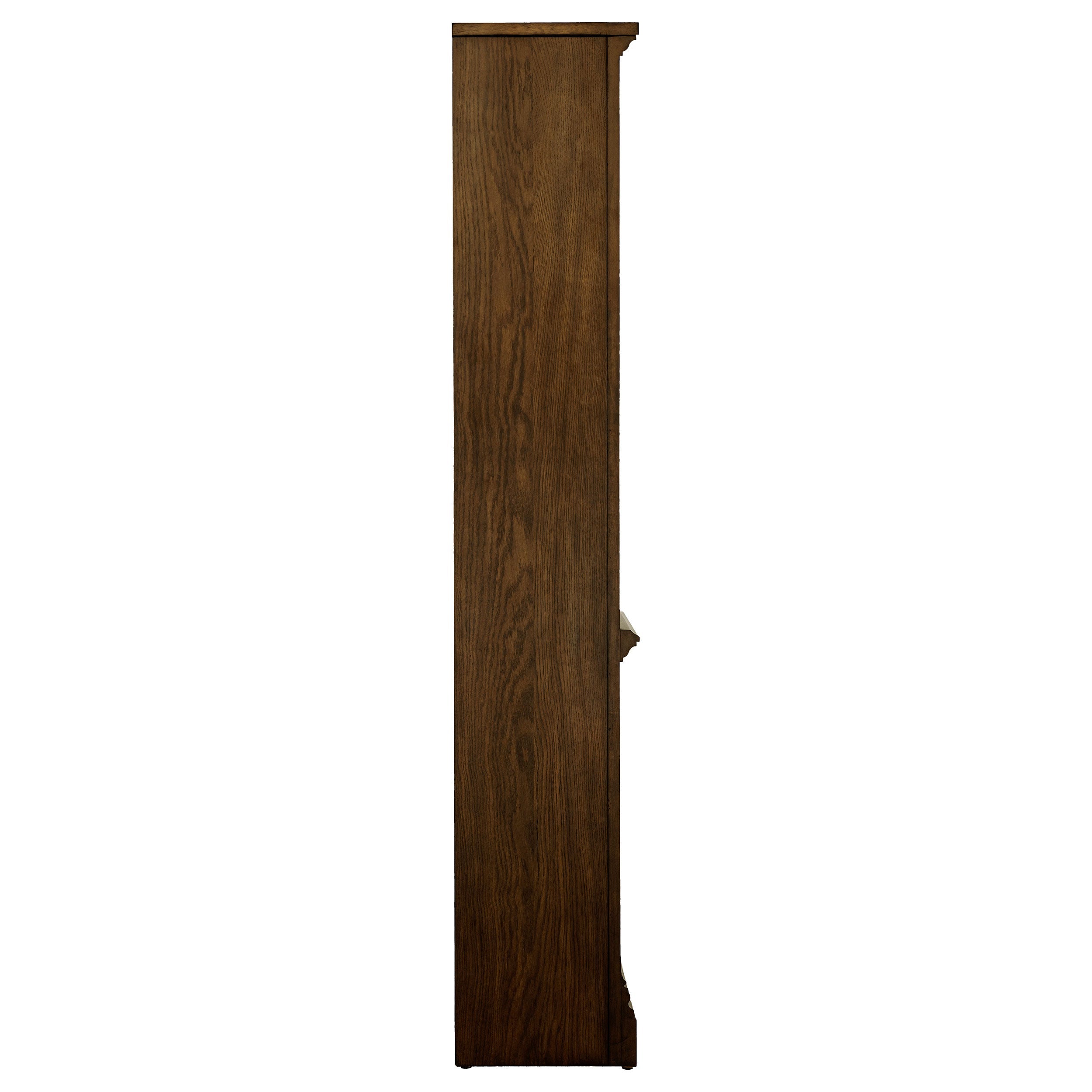 Hartshill 78-inch 3-shelf Cabinet Bookcase Burnished Oak