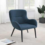 Calvin Upholstered Modern Arm Accent Chair Rust