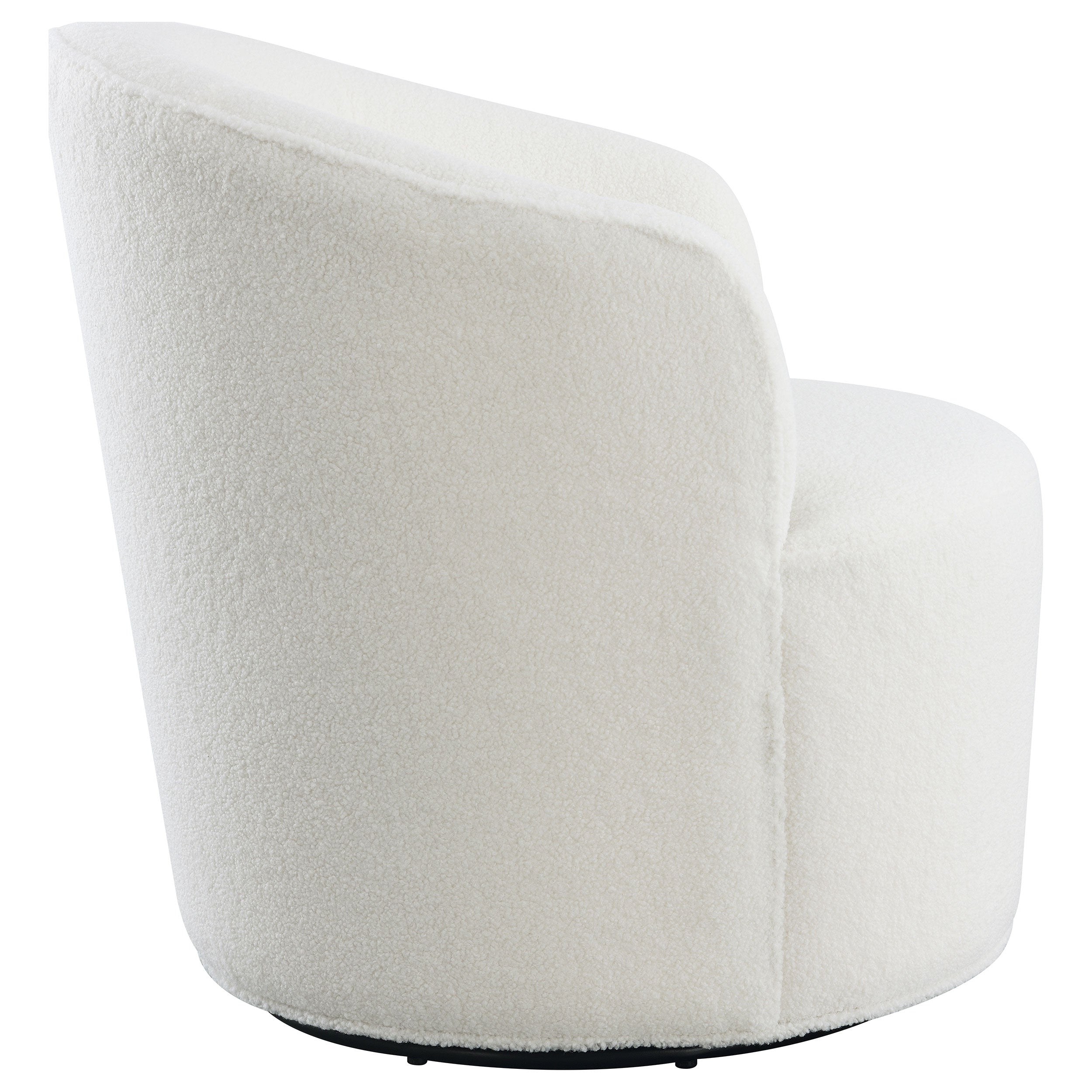 Joyce Upholstered Barrel Back Swivel Chair Burnt Orange