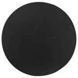 Bryce Round Metal Accent Side Table Rustic Black