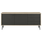 Maeve 2-door Engineered Wood Cabinet Antique Pine and Grey