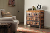Harper 3-door Solid Reclaimed Wood Accent Cabinet Brown