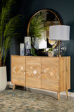 Alyssum 2-door Mango Wood Accent Cabinet Natural