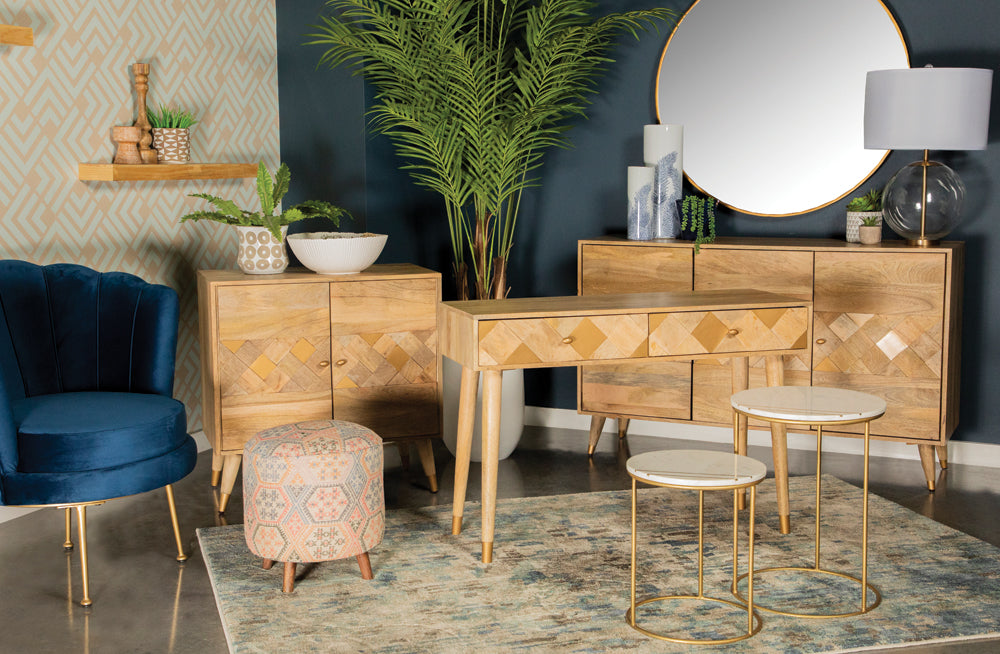 Alyssum 2-door Mango Wood Accent Cabinet Natural
