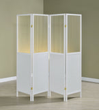 Mattison 4-Panel Room Divider Folding Shoji Screen Natural