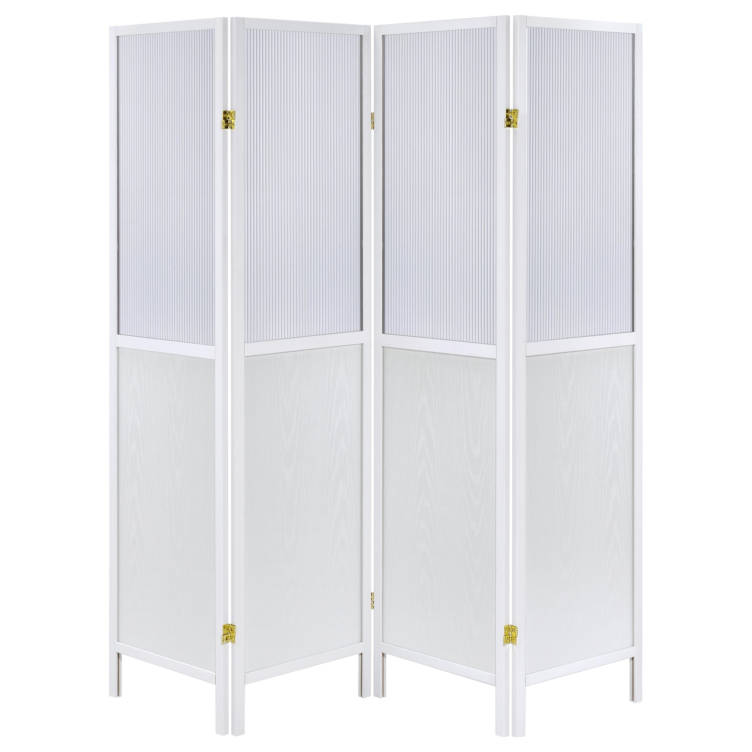 Mattison 4-Panel Room Divider Folding Shoji Screen Natural