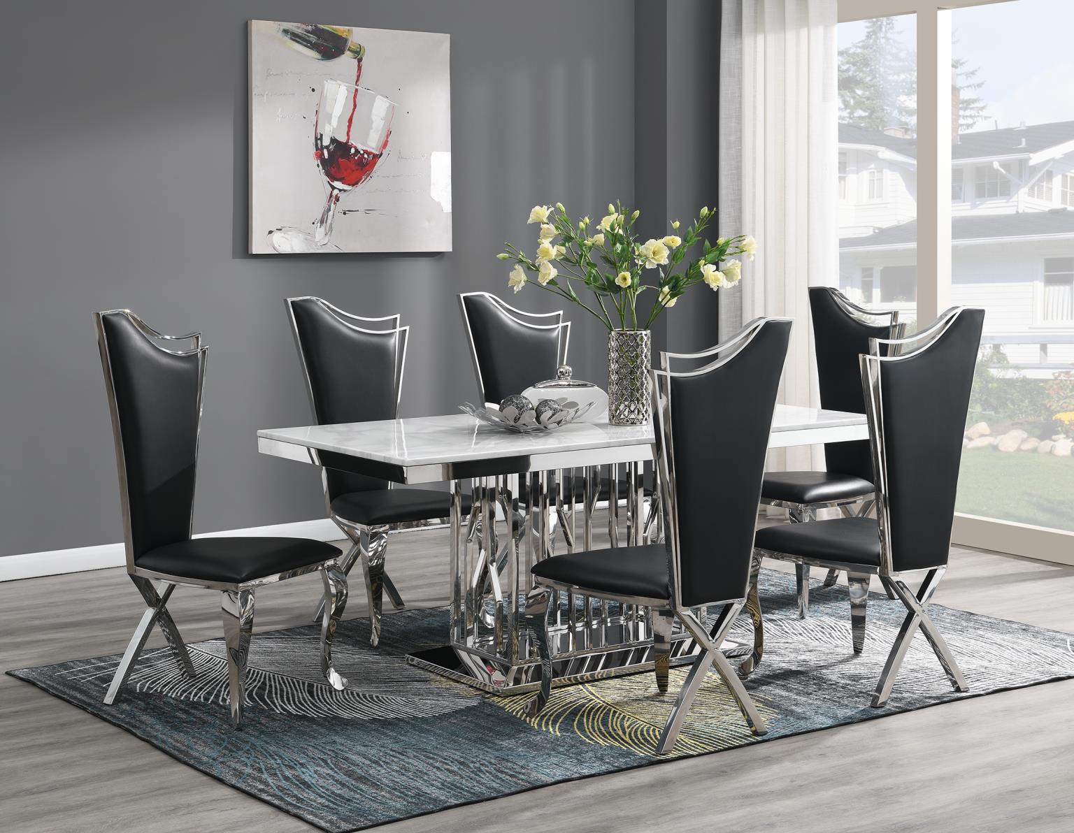 United Dining Sets G-081-BLACK